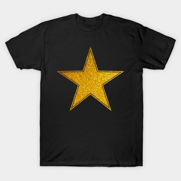 Star Gold Graphic T-Shirt by DARSHIRTS